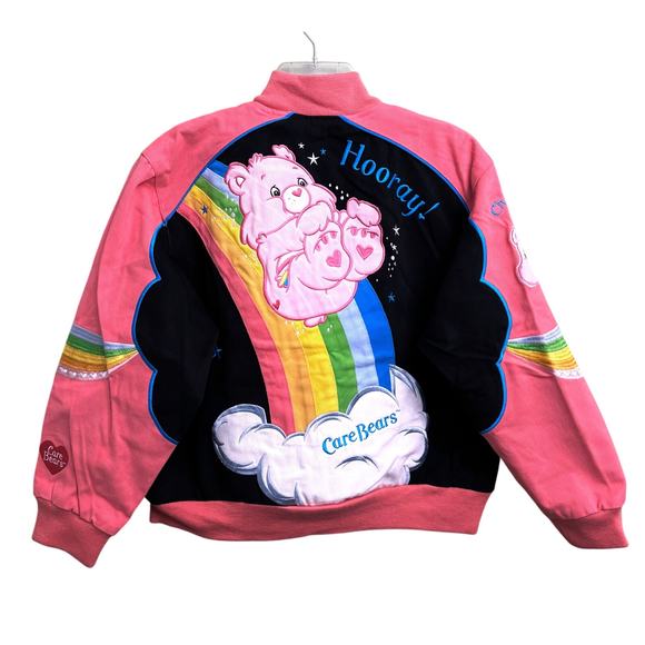 Care Bears Nascar Rainbow Jacket Girls Youth Size XL Vintage - Picture 2 of 9